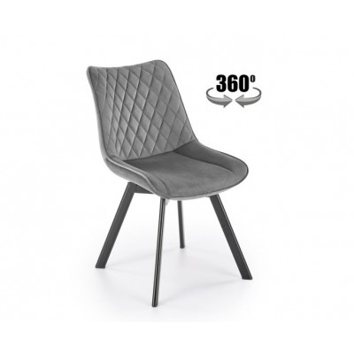 Стул HALMAR K520 темно-серый/черный, поворотный